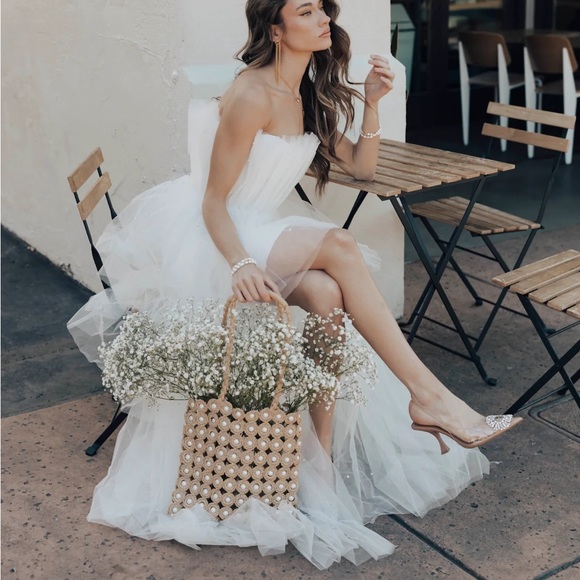 Untamed petals - Isabella pearl gown ivory, XS - Picture 1 of 7